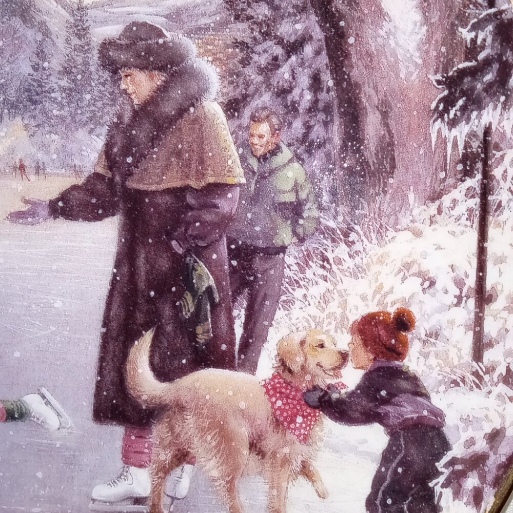 D. R. Laird Collector Plate "Winter Eve" - Picture 4 of 7